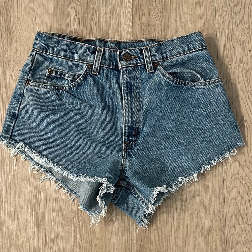 Levi’s Vintage Denim Shorts Orange Tab